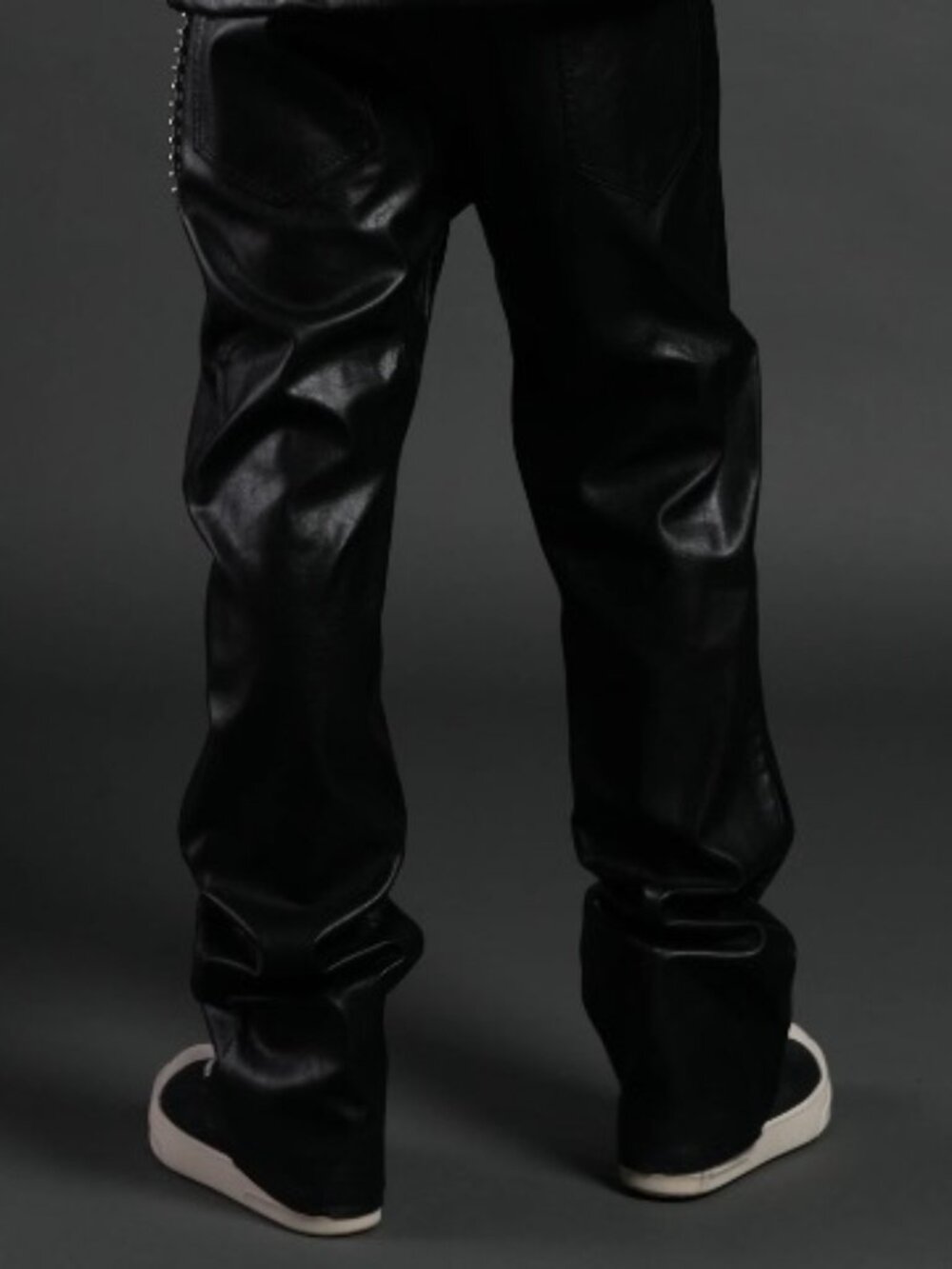 Darc Sport Smoke Faux Leather Flare Pants Size 36 NWT! - Picture 2 of 8
